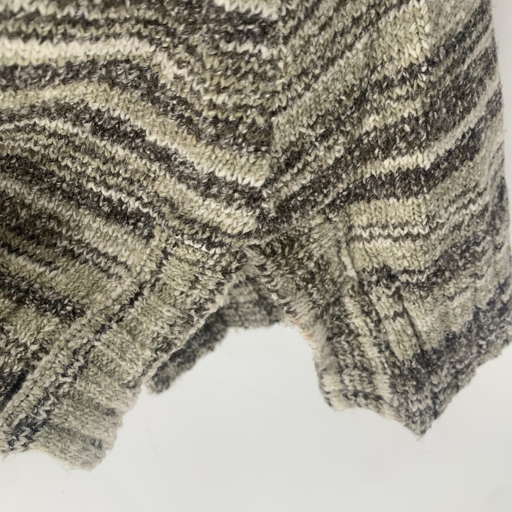 Women's Columbia Sweater Earth Tone Striped Size Large Side Slit Accent - Picture 6 of 9